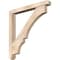 Ekena Millwork Balboa Craftsman Smooth Bracket w/ Offset Brace, Douglas Fir, 5 1/2"W x 46"D x 46"H BKT0604X46X46BOA04SDF - alternate 1